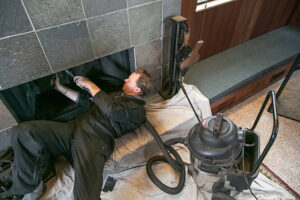Ellendale Gas Log Fireplace Repair fireplace repair 02 300x200